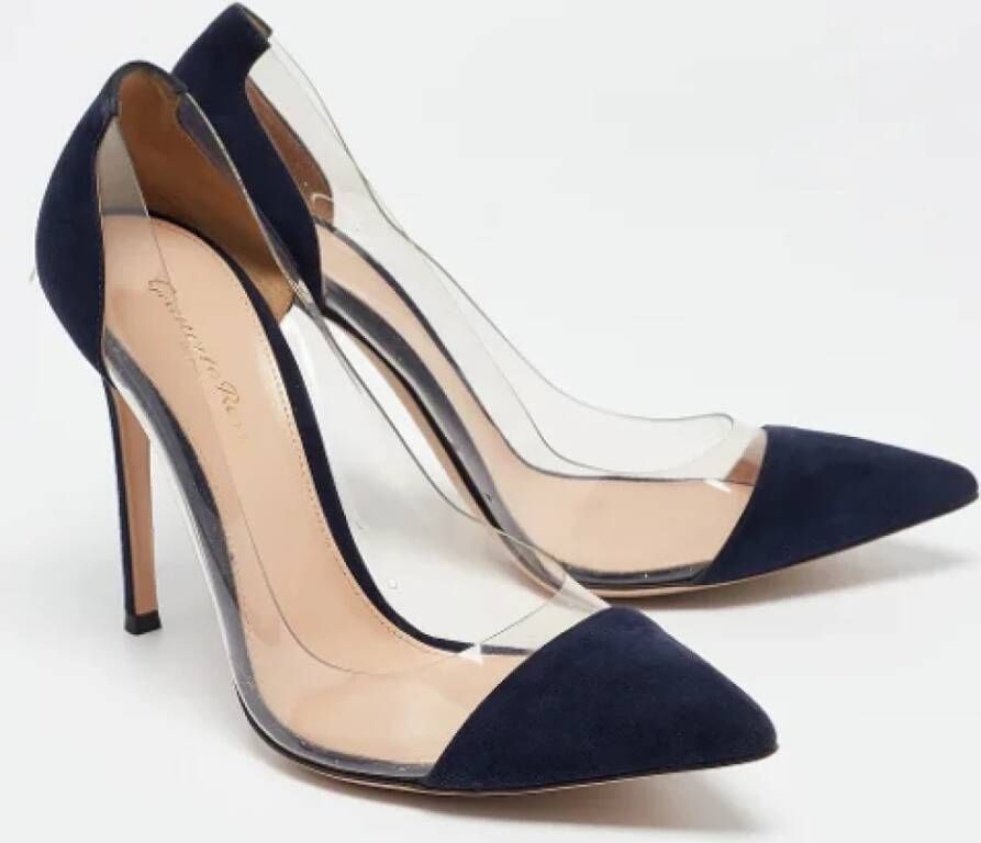 Gianvito Rossi Pre-owned Suede heels Blue Dames