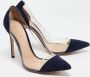 Gianvito Rossi Pre-owned Suede heels Blue Dames - Thumbnail 4