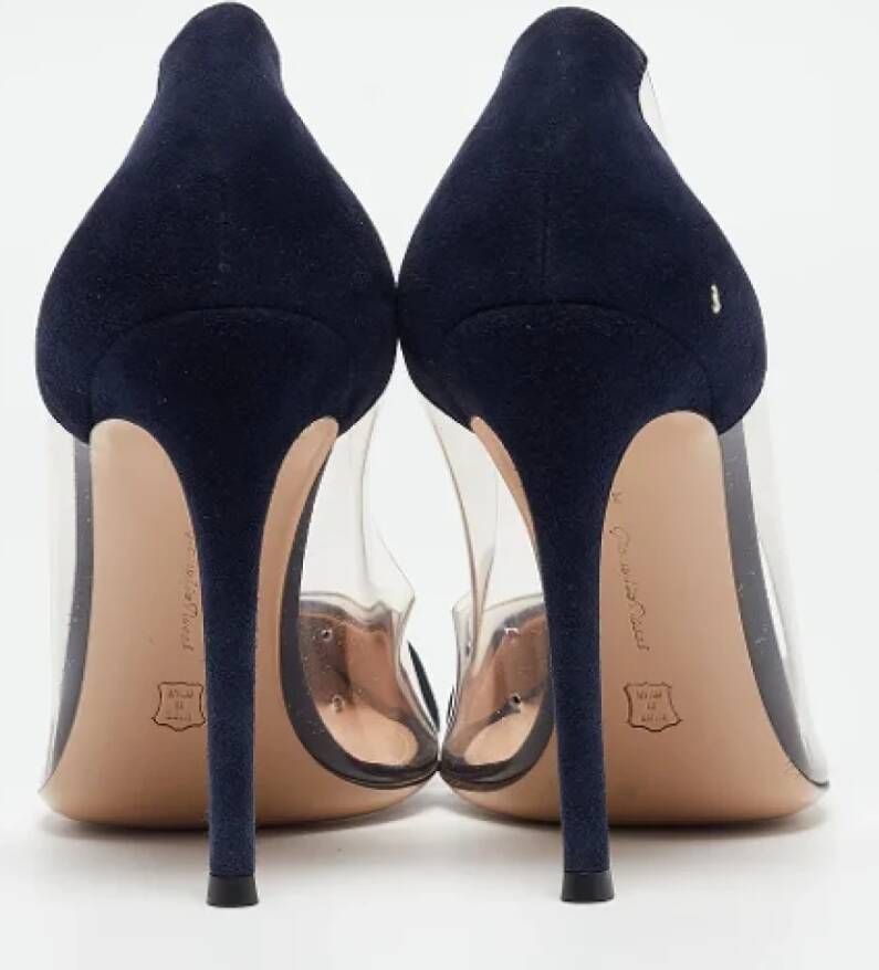 Gianvito Rossi Pre-owned Suede heels Blue Dames