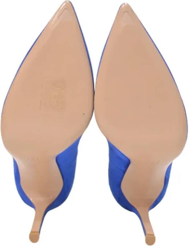 Gianvito Rossi Pre-owned Suede heels Blue Dames