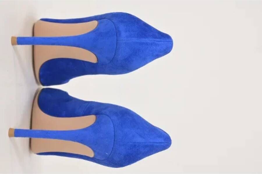 Gianvito Rossi Pre-owned Suede heels Blue Dames