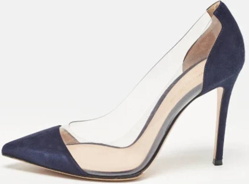 Gianvito Rossi Pre-owned Suede heels Blue Dames