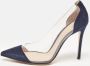 Gianvito Rossi Pre-owned Suede heels Blue Dames - Thumbnail 2