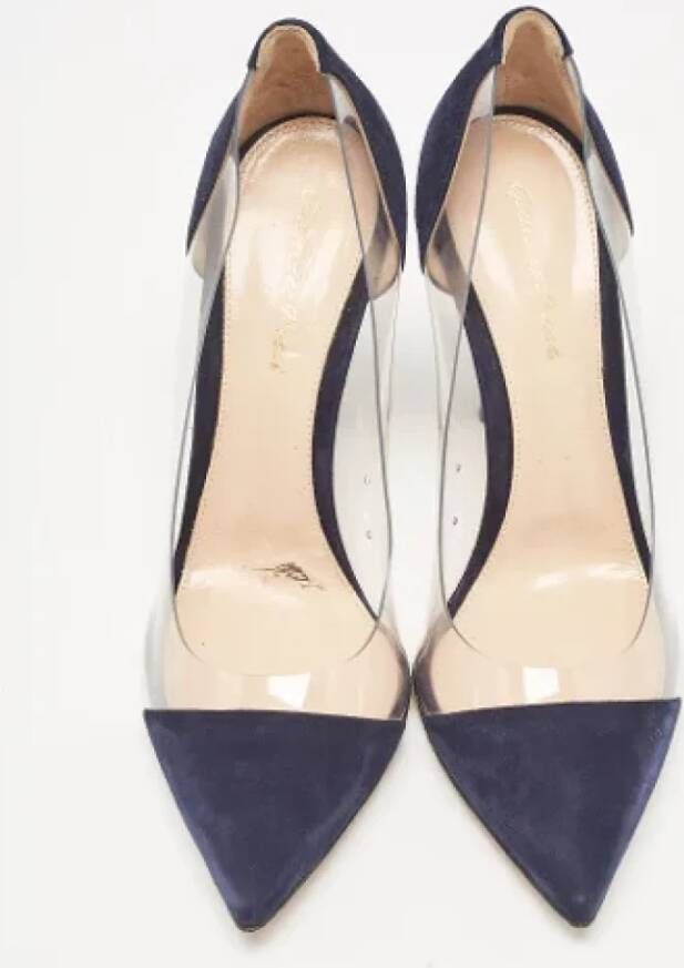 Gianvito Rossi Pre-owned Suede heels Blue Dames