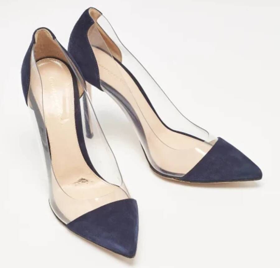 Gianvito Rossi Pre-owned Suede heels Blue Dames