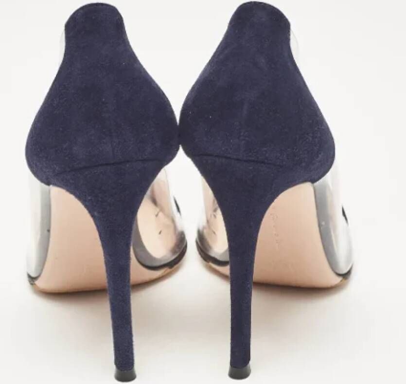 Gianvito Rossi Pre-owned Suede heels Blue Dames