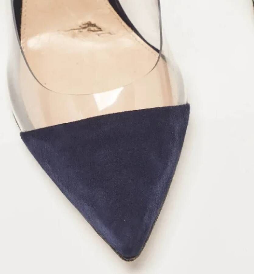 Gianvito Rossi Pre-owned Suede heels Blue Dames