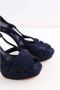 Gianvito Rossi Pre-owned Suede heels Blue Dames - Thumbnail 3