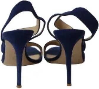 Gianvito Rossi Pre-owned Suede heels Blue Dames