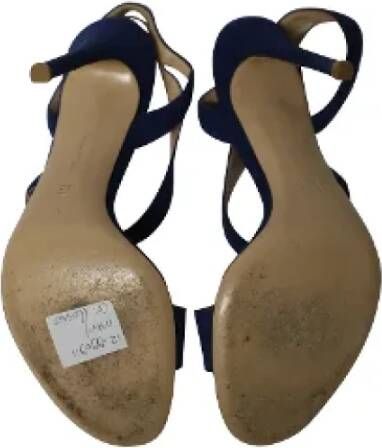 Gianvito Rossi Pre-owned Suede heels Blue Dames