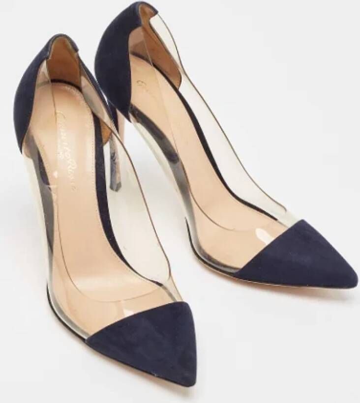 Gianvito Rossi Pre-owned Suede heels Blue Dames