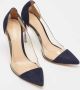 Gianvito Rossi Pre-owned Suede heels Blue Dames - Thumbnail 2