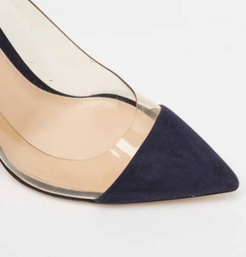 Gianvito Rossi Pre-owned Suede heels Blue Dames