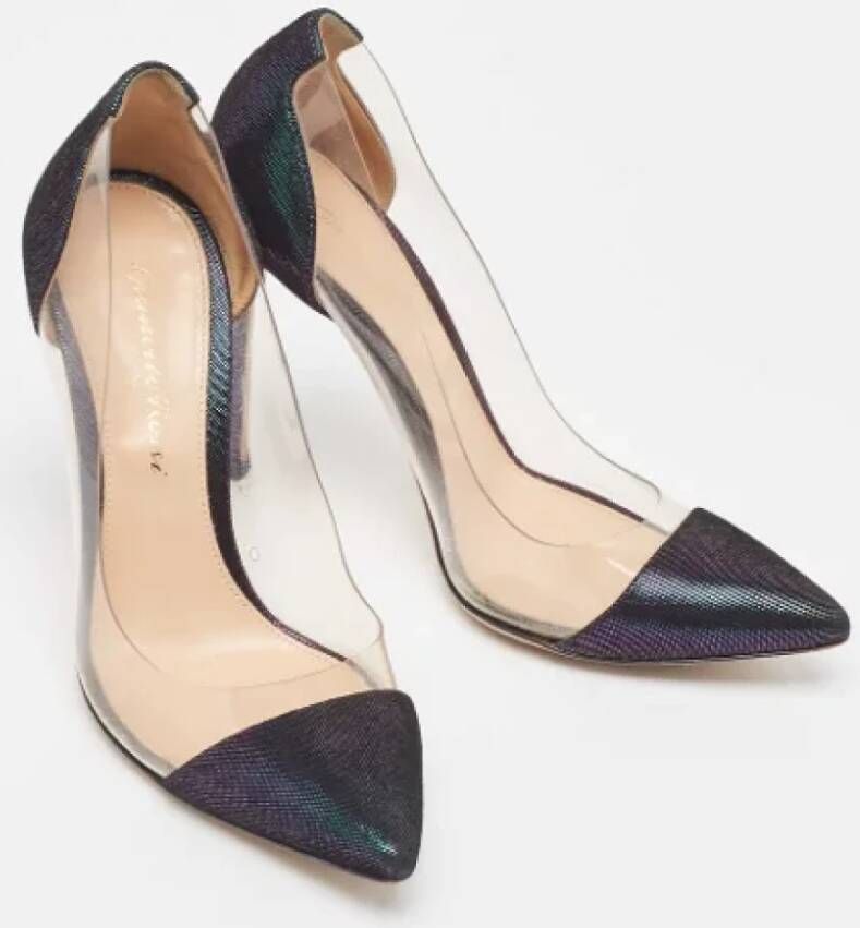 Gianvito Rossi Pre-owned Suede heels Gray Dames