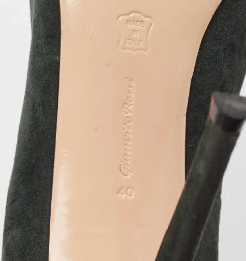 Gianvito Rossi Pre-owned Suede heels Green Dames