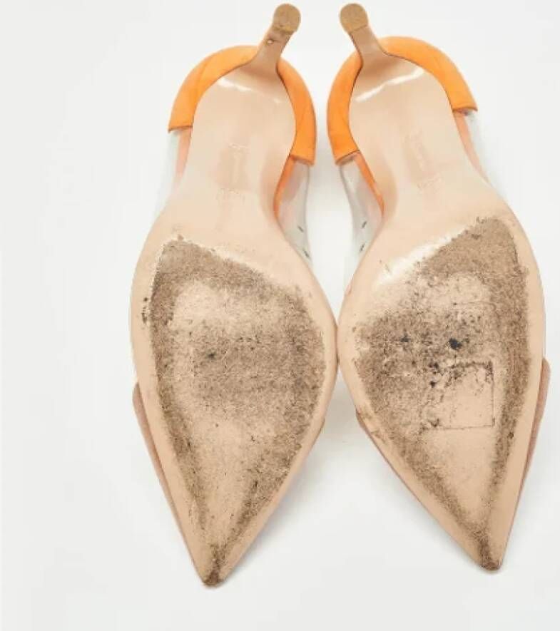 Gianvito Rossi Pre-owned Suede heels Orange Dames