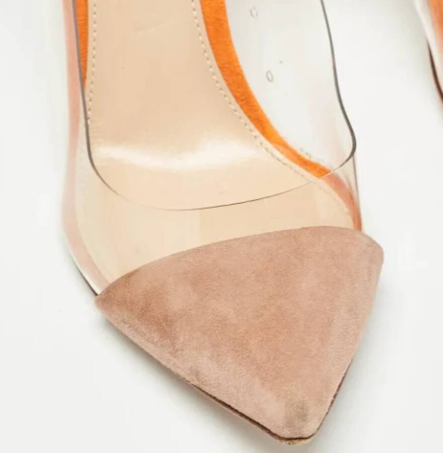 Gianvito Rossi Pre-owned Suede heels Orange Dames