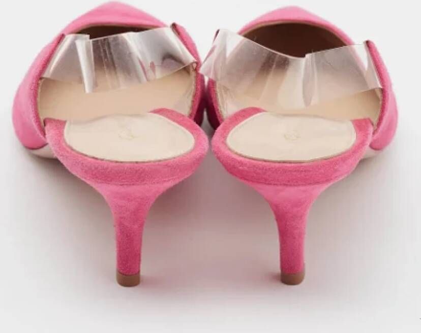 Gianvito Rossi Pre-owned Suede heels Pink Dames