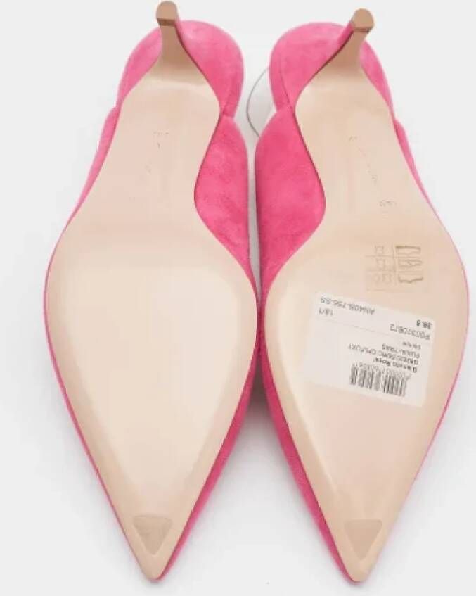 Gianvito Rossi Pre-owned Suede heels Pink Dames