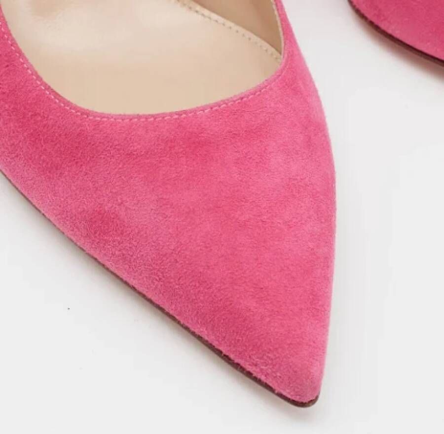 Gianvito Rossi Pre-owned Suede heels Pink Dames