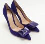 Gianvito Rossi Pre-owned Suede heels Purple Dames - Thumbnail 2