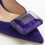 Gianvito Rossi Pre-owned Suede heels Purple Dames - Thumbnail 5