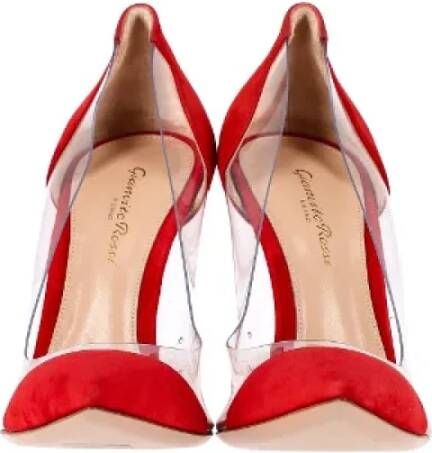 Gianvito Rossi Pre-owned Suede heels Red Dames