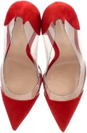 Gianvito Rossi Pre-owned Suede heels Red Dames