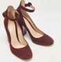 Gianvito Rossi Pre-owned Suede heels Red Dames - Thumbnail 4