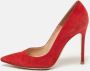 Gianvito Rossi Pre-owned Suede heels Red Dames - Thumbnail 2