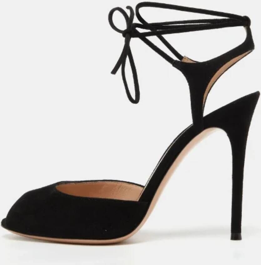 Gianvito Rossi Pre-owned Suede sandals Black Dames