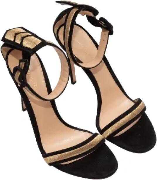 Gianvito Rossi Pre-owned Suede sandals Black Dames