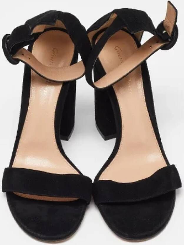 Gianvito Rossi Pre-owned Suede sandals Black Dames