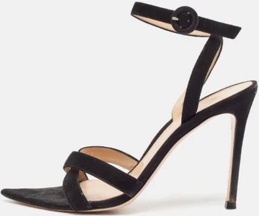 Gianvito Rossi Pre-owned Suede sandals Black Dames