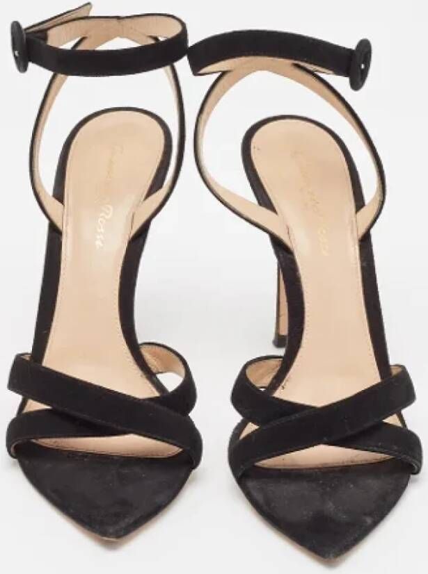 Gianvito Rossi Pre-owned Suede sandals Black Dames