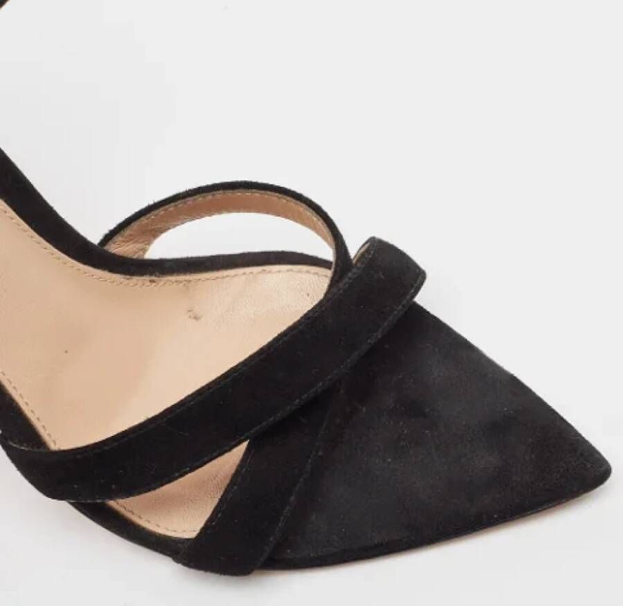 Gianvito Rossi Pre-owned Suede sandals Black Dames