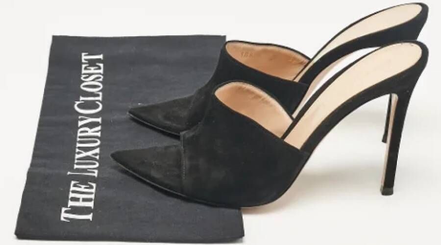 Gianvito Rossi Pre-owned Suede sandals Black Dames