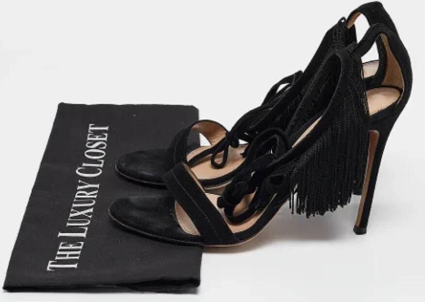 Gianvito Rossi Pre-owned Suede sandals Black Dames