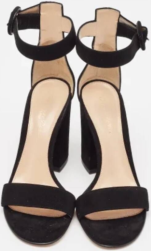 Gianvito Rossi Pre-owned Suede sandals Black Dames