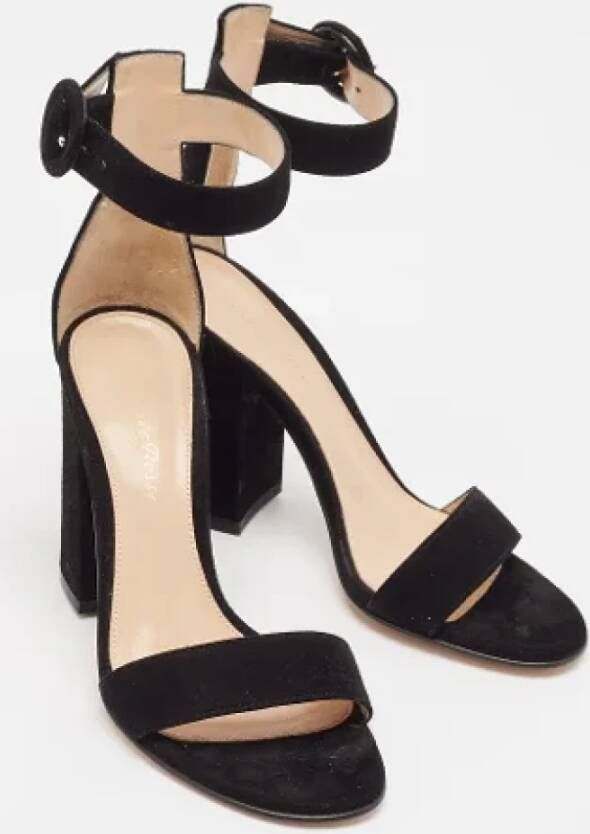 Gianvito Rossi Pre-owned Suede sandals Black Dames