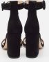 Gianvito Rossi Pre-owned Suede sandals Black Dames - Thumbnail 4