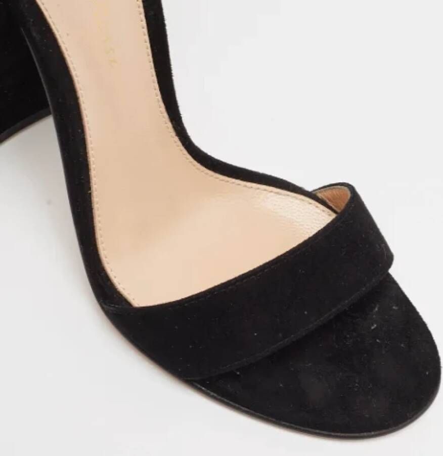 Gianvito Rossi Pre-owned Suede sandals Black Dames