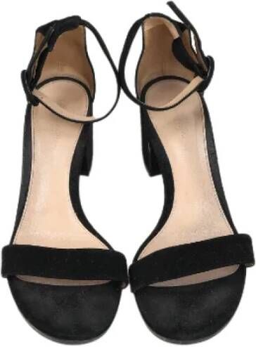 Gianvito Rossi Pre-owned Suede sandals Black Dames