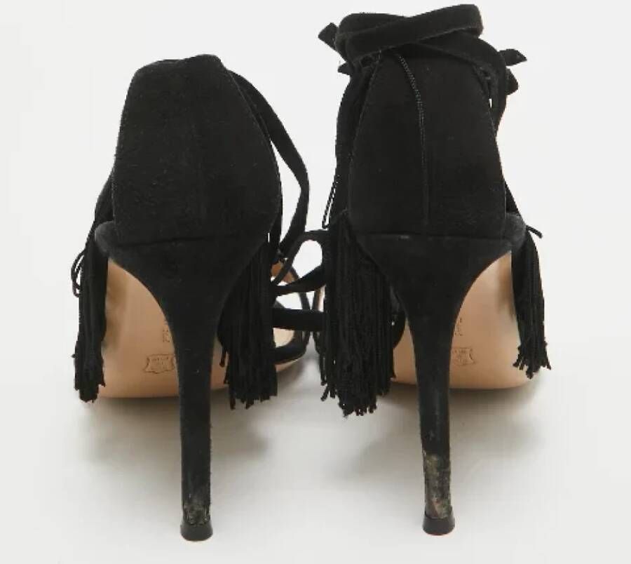 Gianvito Rossi Pre-owned Suede sandals Black Dames