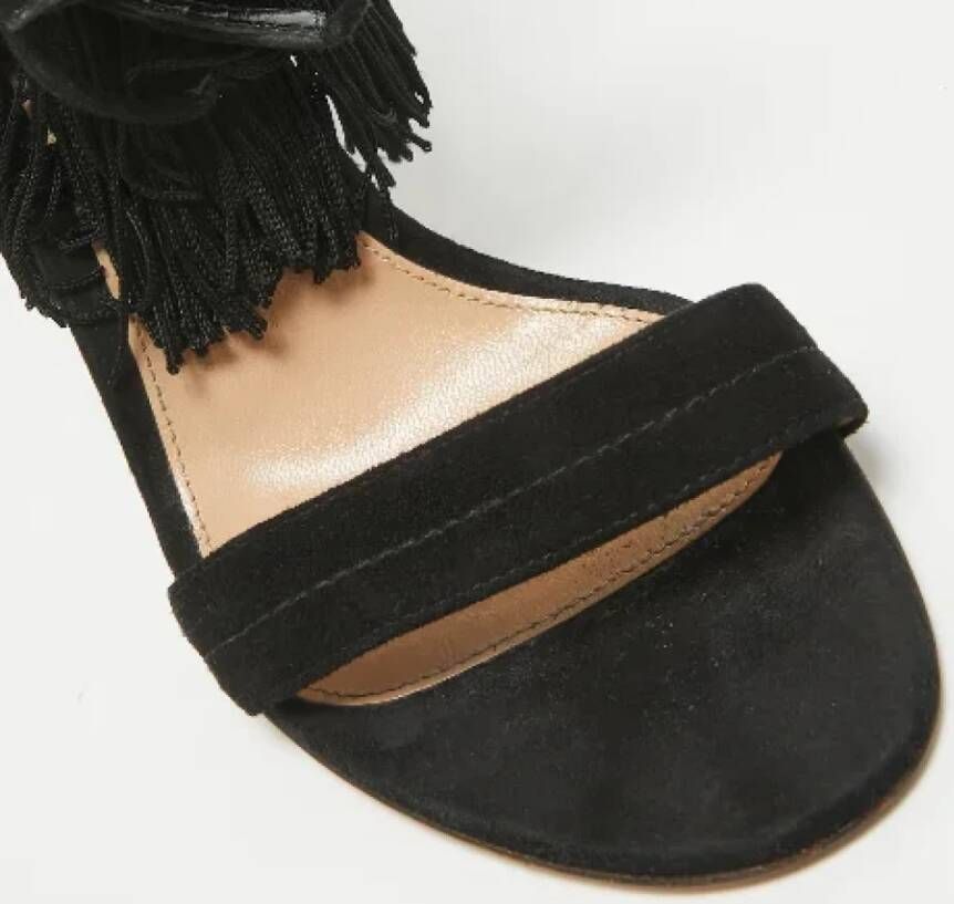 Gianvito Rossi Pre-owned Suede sandals Black Dames