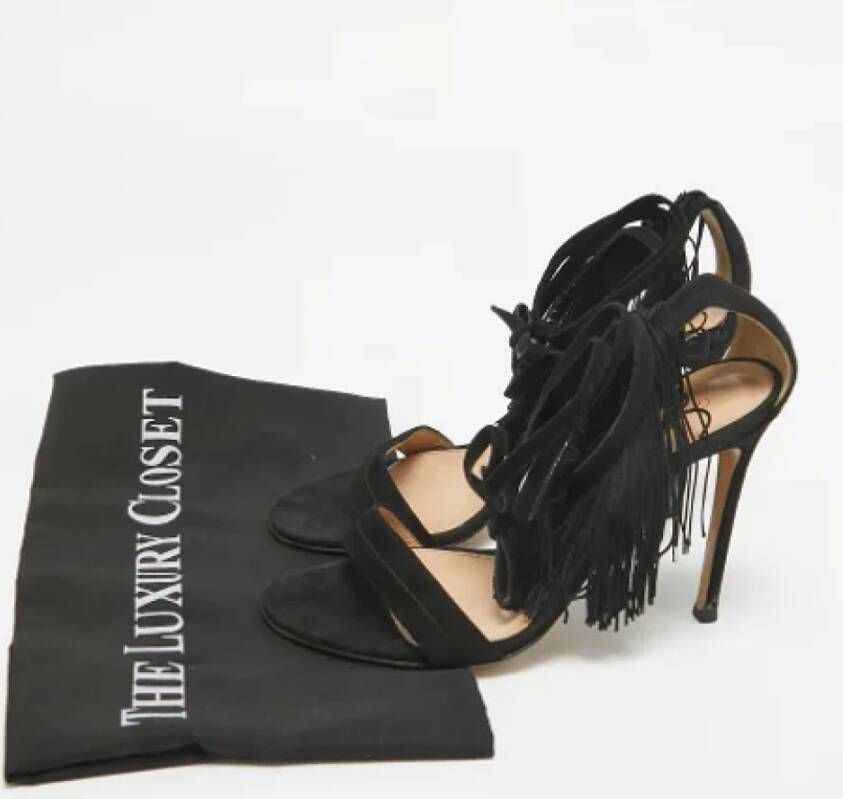 Gianvito Rossi Pre-owned Suede sandals Black Dames