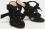 Gianvito Rossi Pre-owned Suede sandals Black Dames - Thumbnail 2