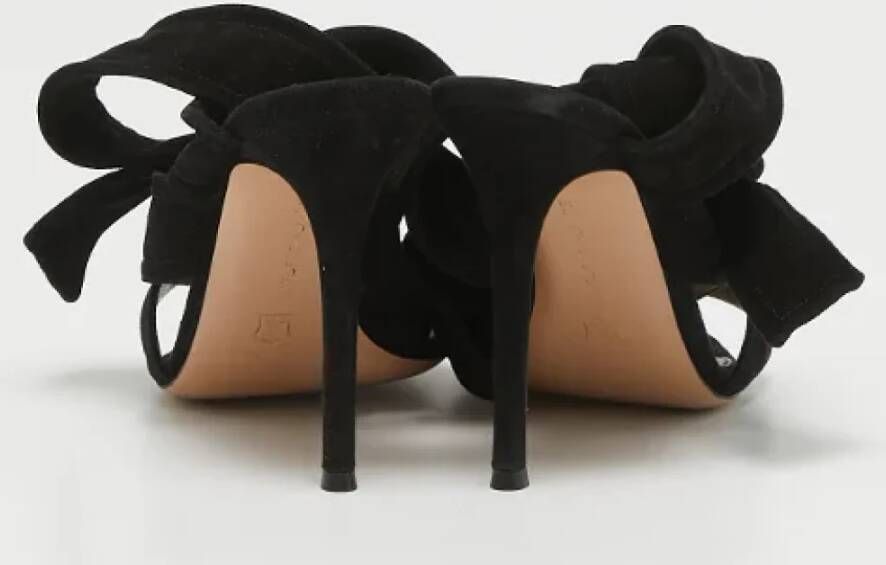 Gianvito Rossi Pre-owned Suede sandals Black Dames