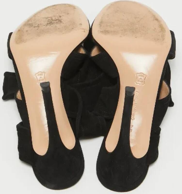 Gianvito Rossi Pre-owned Suede sandals Black Dames