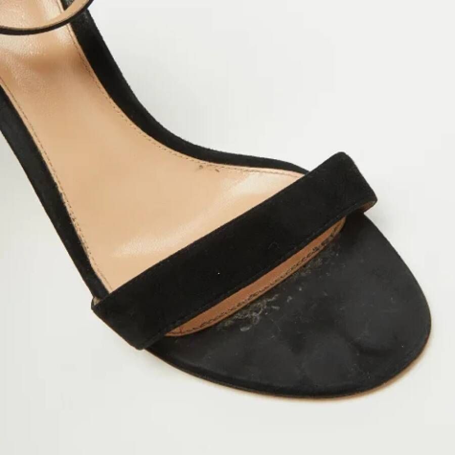 Gianvito Rossi Pre-owned Suede sandals Black Dames